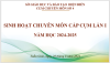 Cụm chuyên môn số 4 tổ chức bồi dưỡng chuyên môn cho cán bộ quản lý, giáo viên