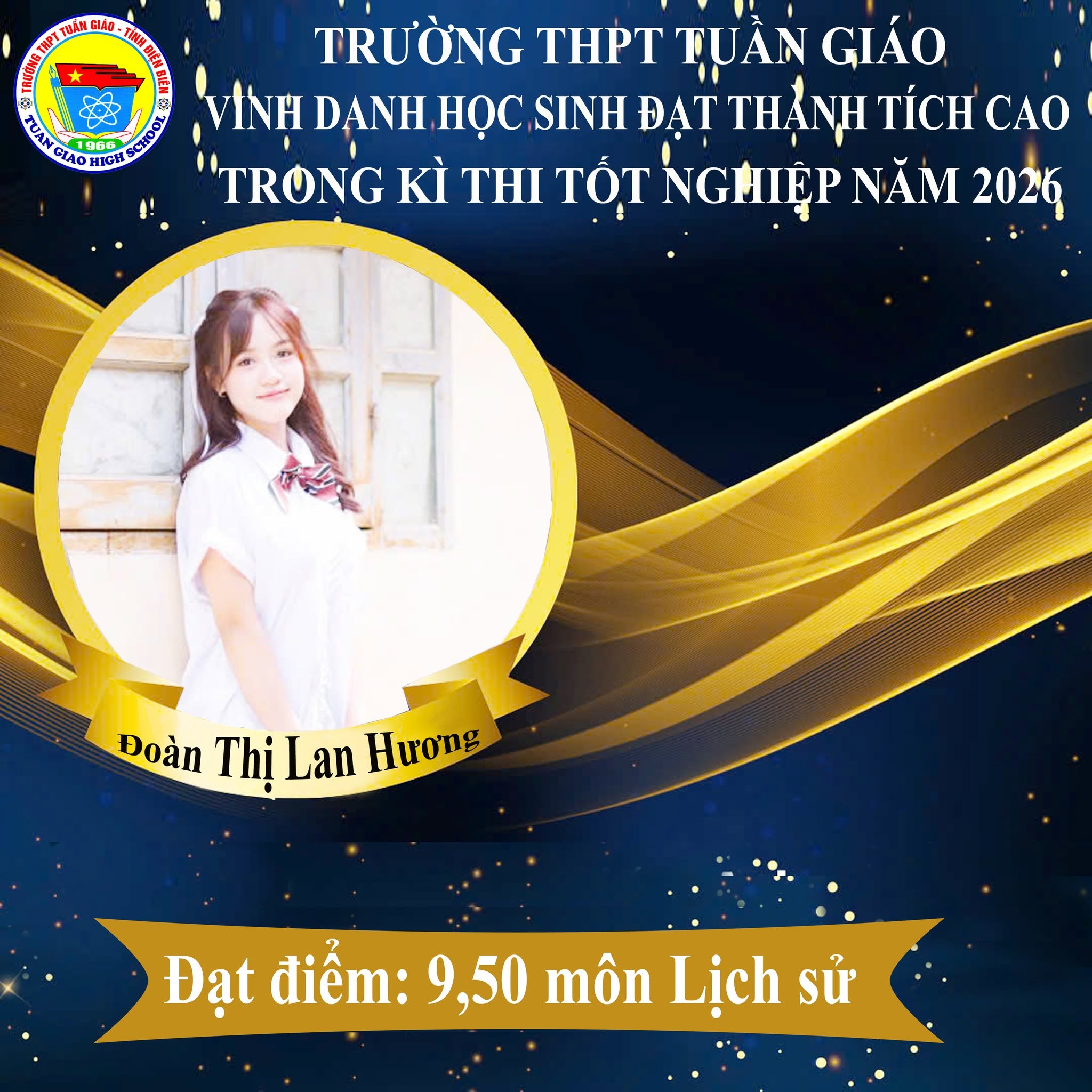 Vinh danh các em học sinh đạt thành tích cao trong kỳ thi Tốt nghiệp THPT năm 2026.