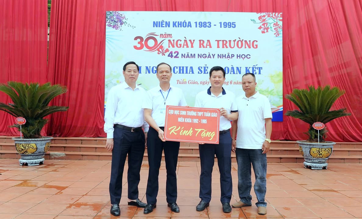 Thư cảm ơn - tập thể cựu học sinh niên khóa 1992 - 1995